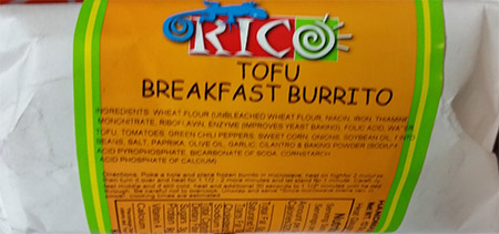 Rico Brand Issues Allergy Alert on Undeclared Soy in Tofu Breakfast Burrito